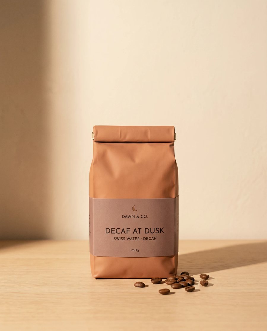 Dawn & Co. Decaf Dusk coffee bag