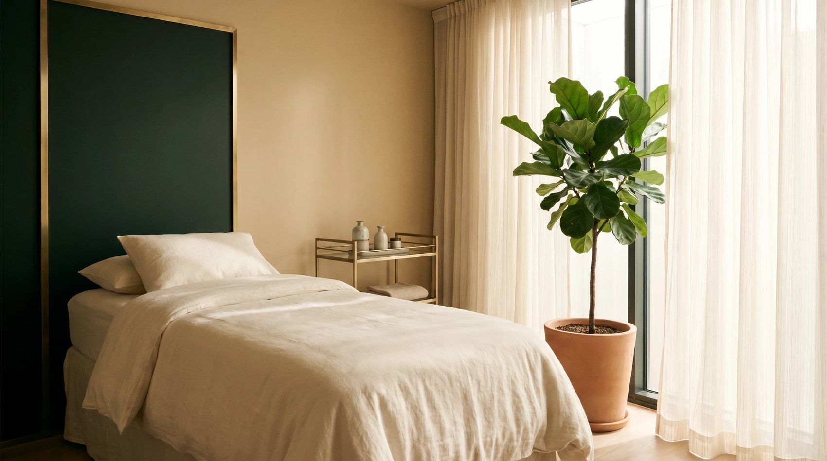 A treatment room at Maison Aesthetics